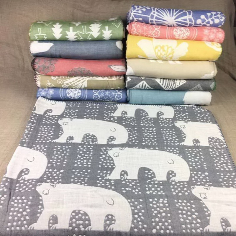 Manta de toalla de impresión textil de algodón japonés